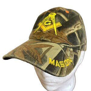 NWOT Masons Baseball Cap Hat Camo Embroidered Logo Unbranded